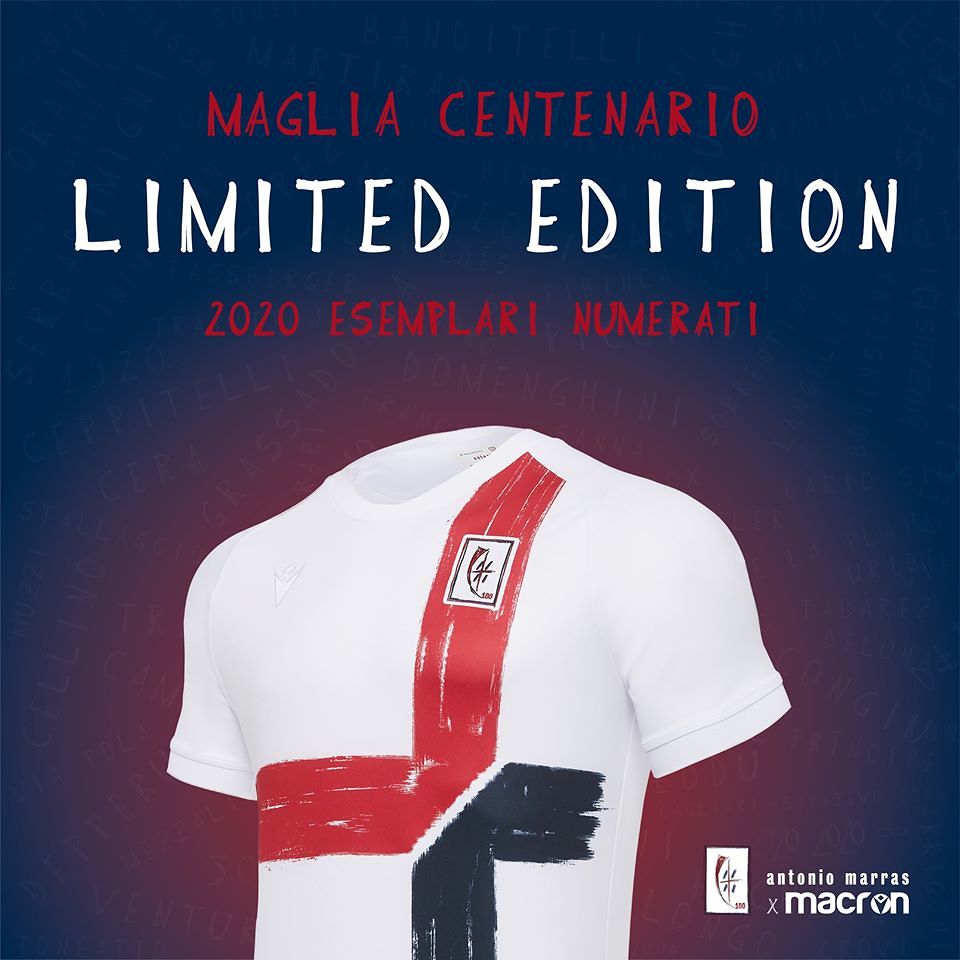 Sfida contro Ibra: Cagliari in campo con maglia del Centenario firmata Antonio Marras