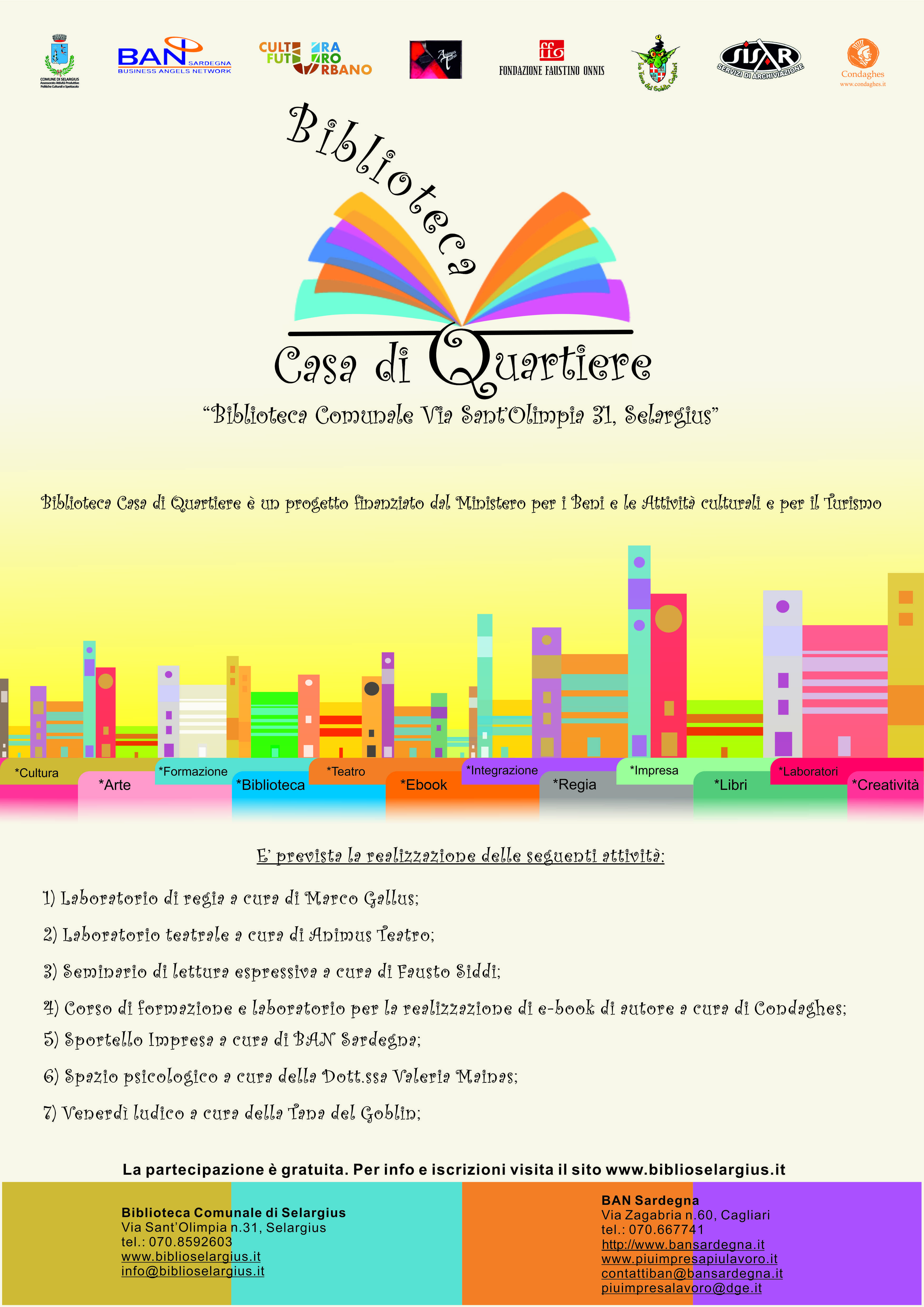 “Biblioteca casa di quartiere”, via il progetto a Selargius