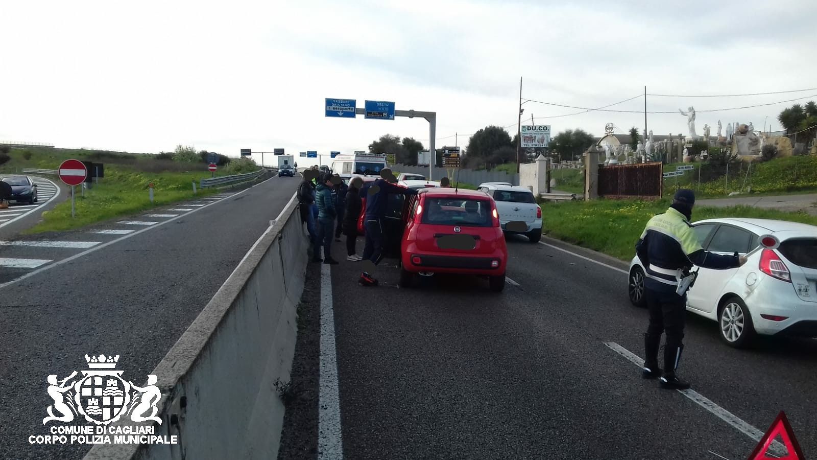 Paura sulla 131, maxi tamponamento tra Cagliari e Sestu