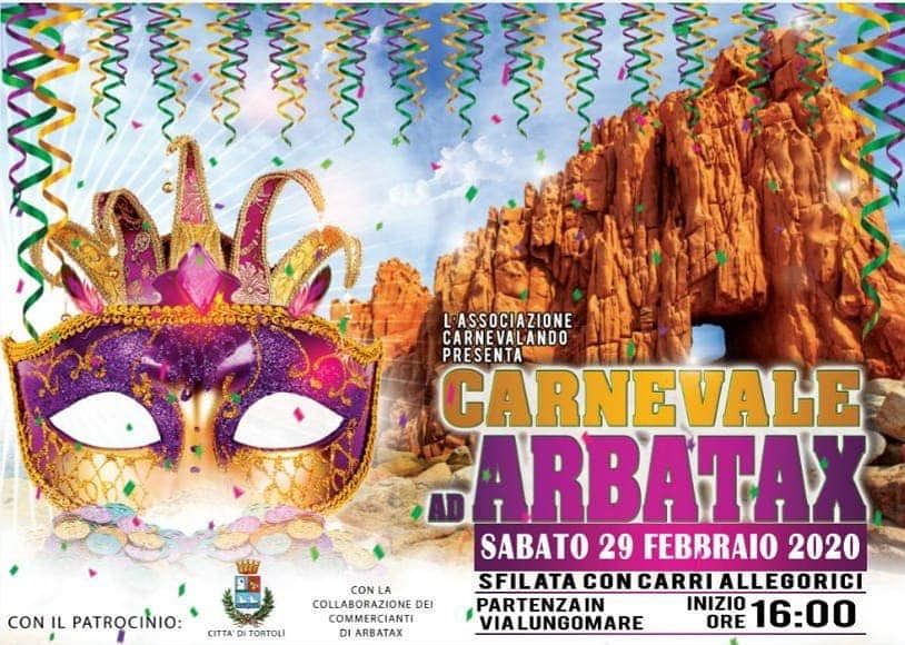Carnevale ad Arbatax: appuntamento sabato 29 febbraio  per la festa più colorata dell’anno