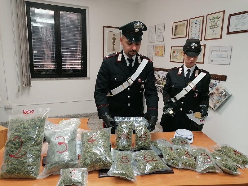 Blitz antidroga a La Maddalena, trovati 3 kg di marijuana in un’isola ecologica