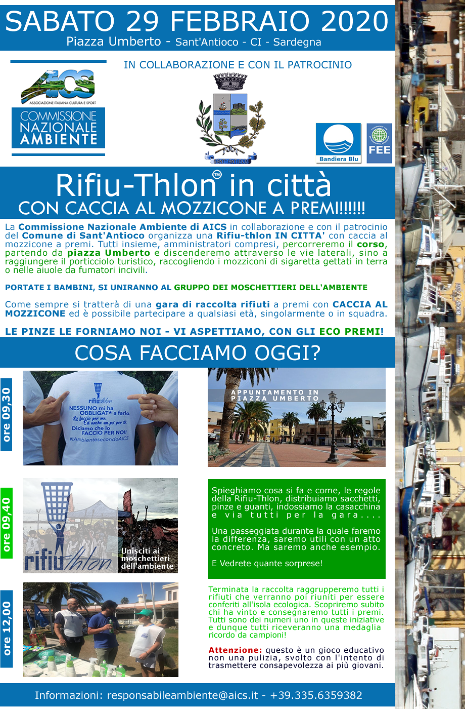 Rifiu-Thlon, caccia al mozzicone a premi a Sant’Antioco