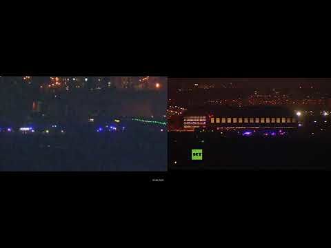 Problemi al carrello, atterraggio d’emergenza per un volo partito da Madrid -VIDEO