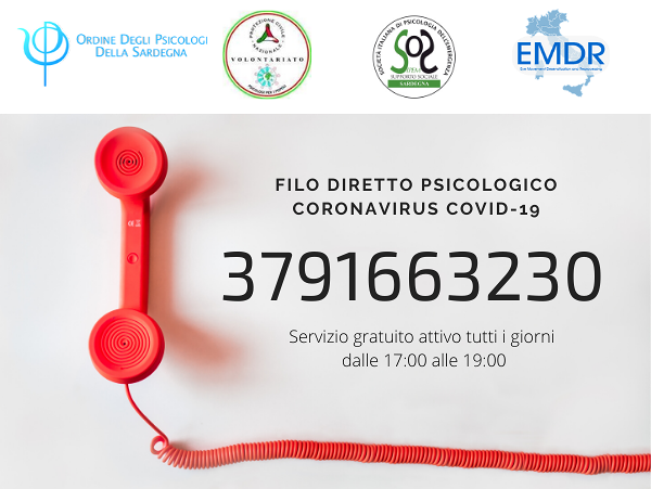Sardegna, da oggi attivo un filo diretto psicologico sul Coronavirus