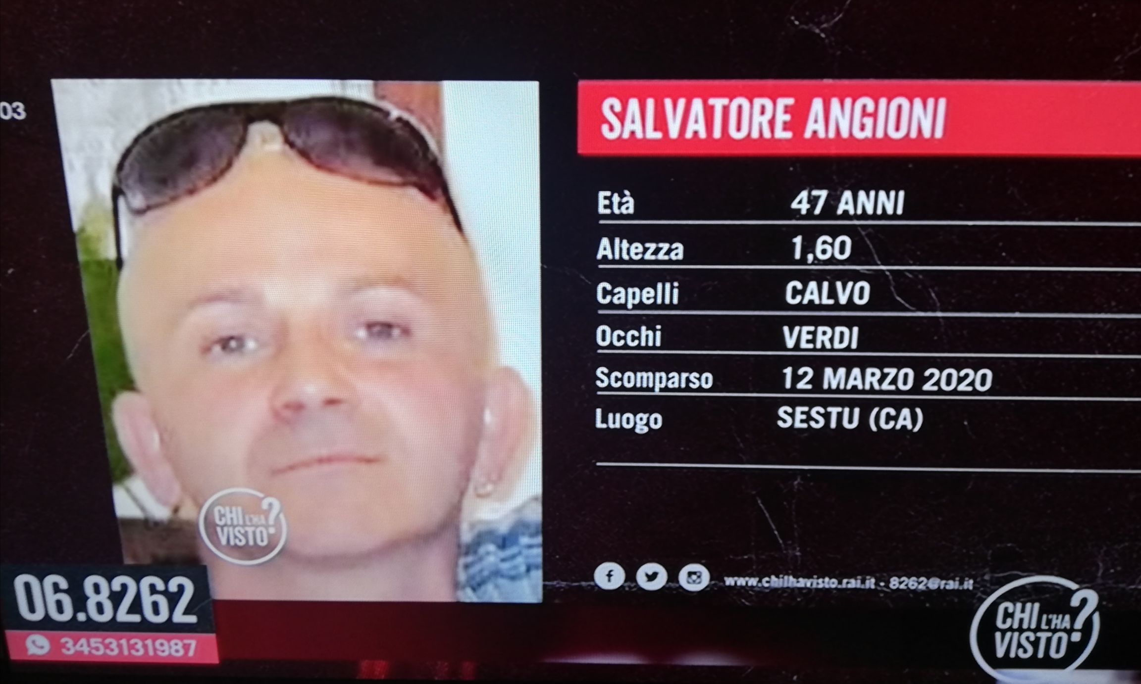 Sos per un 47enne di Sestu scomparso da due settimane: “Chi ha visto Salvatore Angioni?”