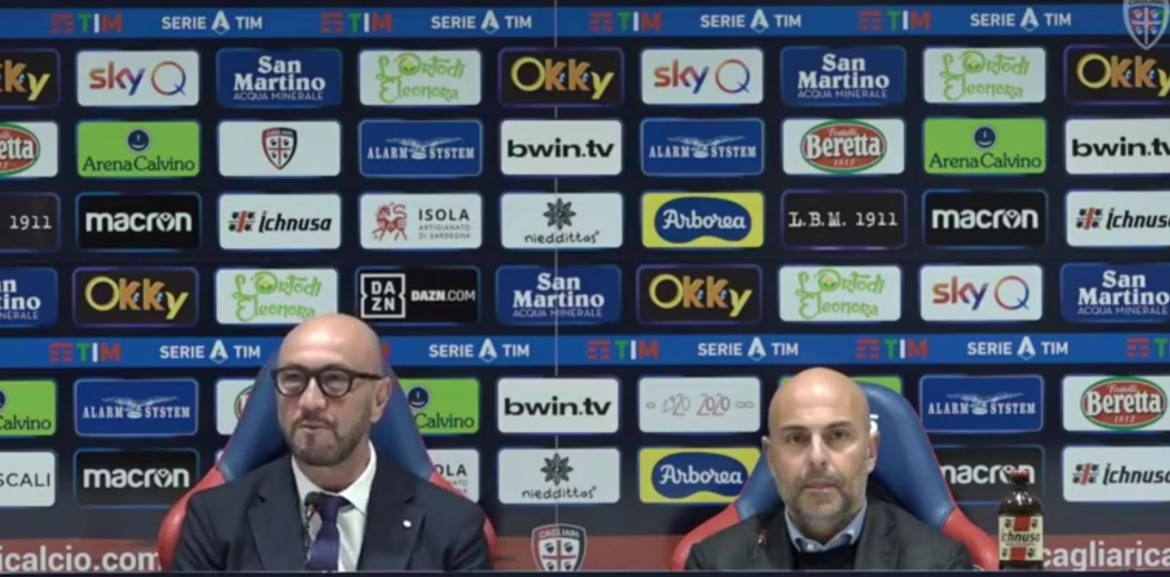 Giulini presenta Zenga e ammette: “Negli ultimi tre mesi il Cagliari ha fatto ridere”