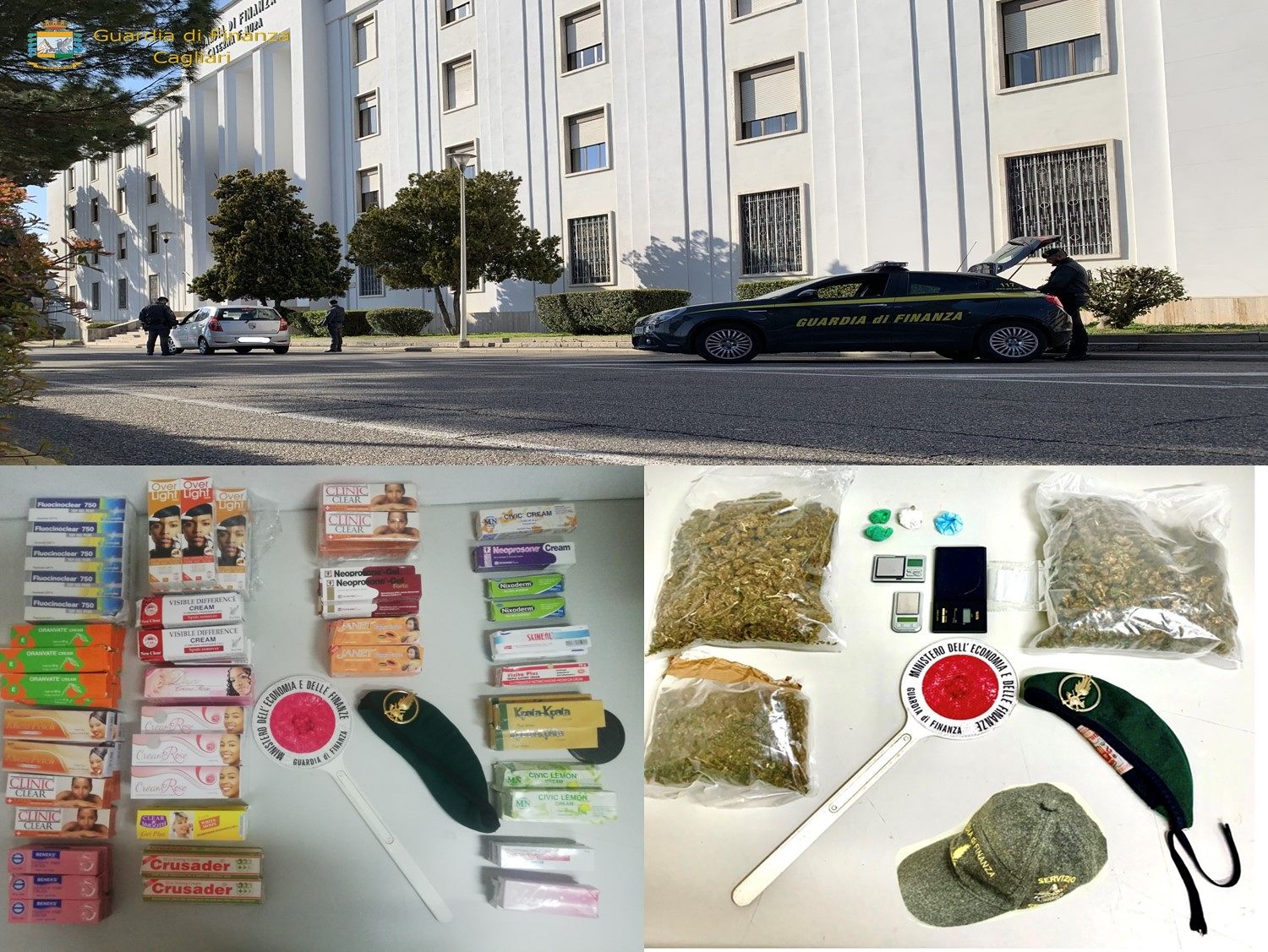 Cagliari, non si ferma il mercato della droga: la Finanza denuncia tre spacciatori e scopre la coca a Sant’Elia