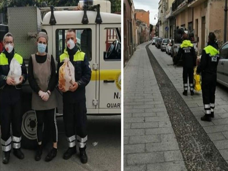 Pane e tanto cibo donati da negozianti e suore, Quartu non dimentica i suoi poveri