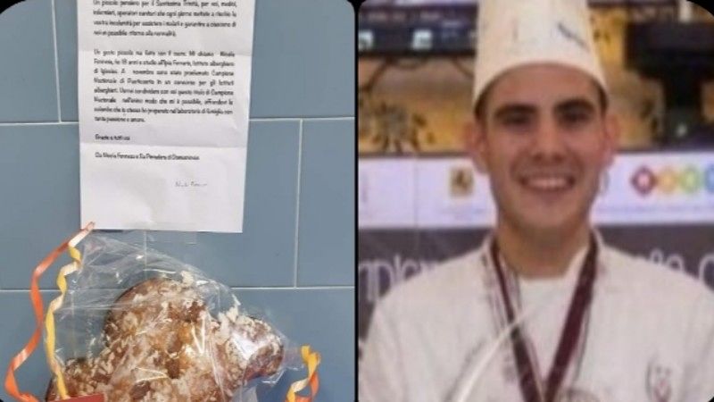 Cagliari, giovane pasticcere regala colombe ai medici del Ss. Trinità in lotta contro il Coronavirus