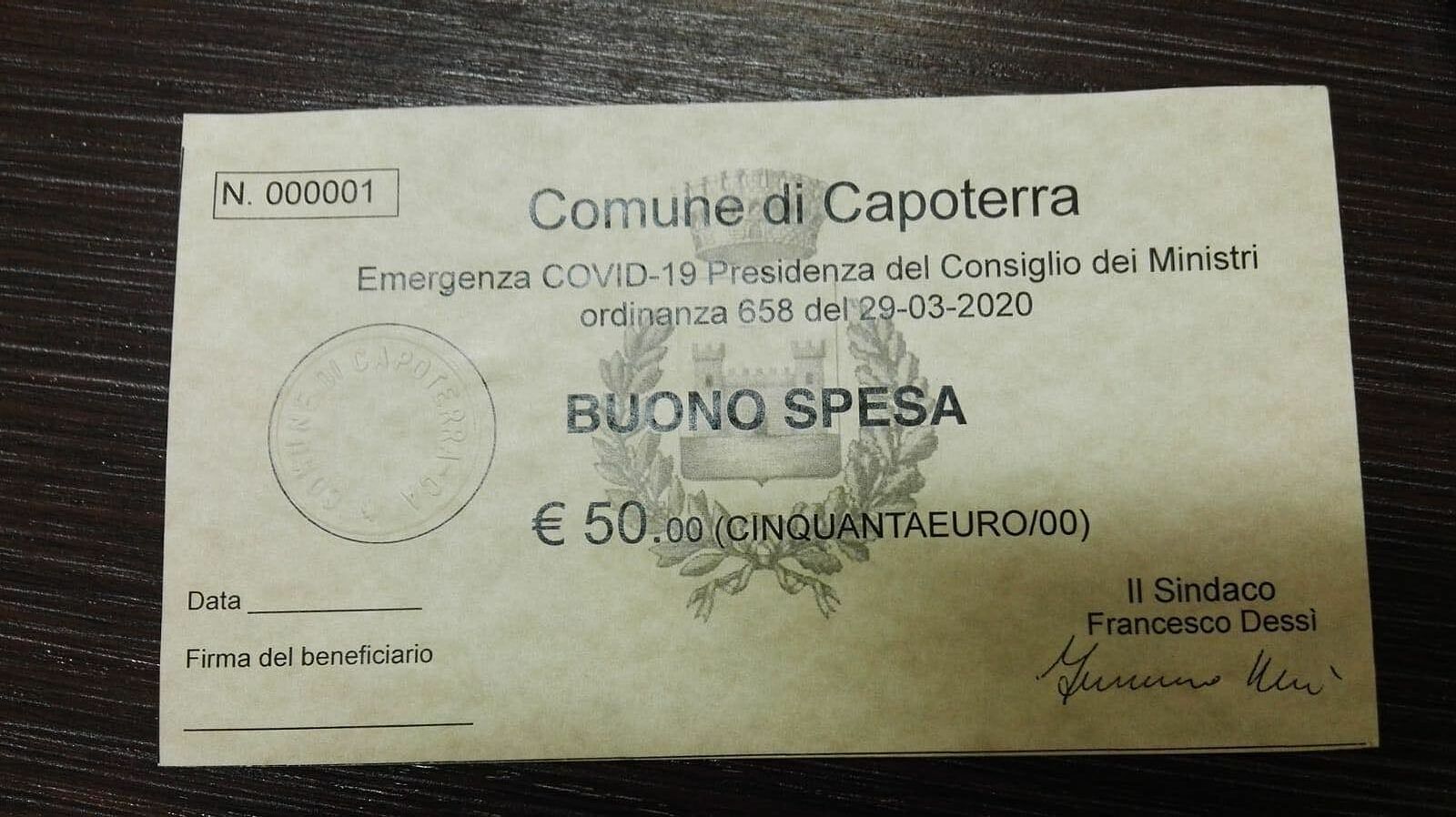 Capoterra, esplode la polemica sui buoni spesa: “Assurdo che vengano firmati dal sindaco”