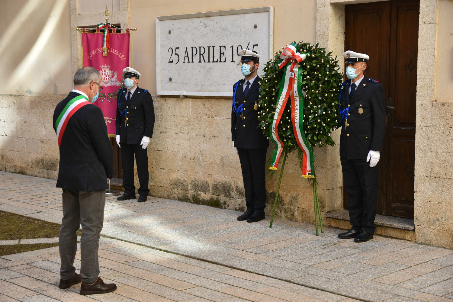 25 aprile a Sassari, in Comune “cerimonia ristretta e ancora più significativa”