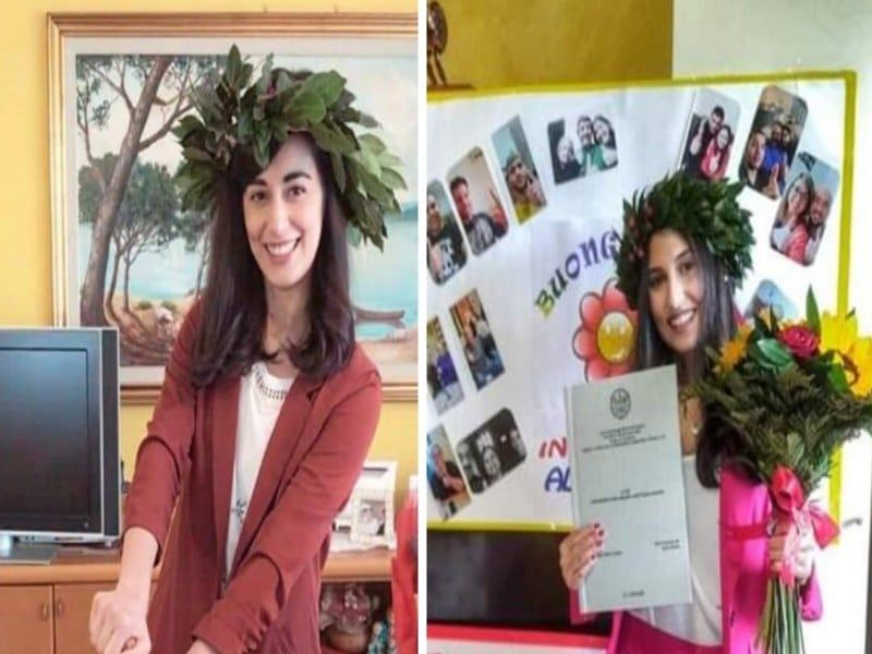 Giulia e Sofia si laureano dal divano di casa, grande festa a San Giovanni Suergiu