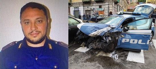 La Polizia piange Pasquale, muore a 37 anni l’agente nell’auto speronata da tre malviventi in fuga