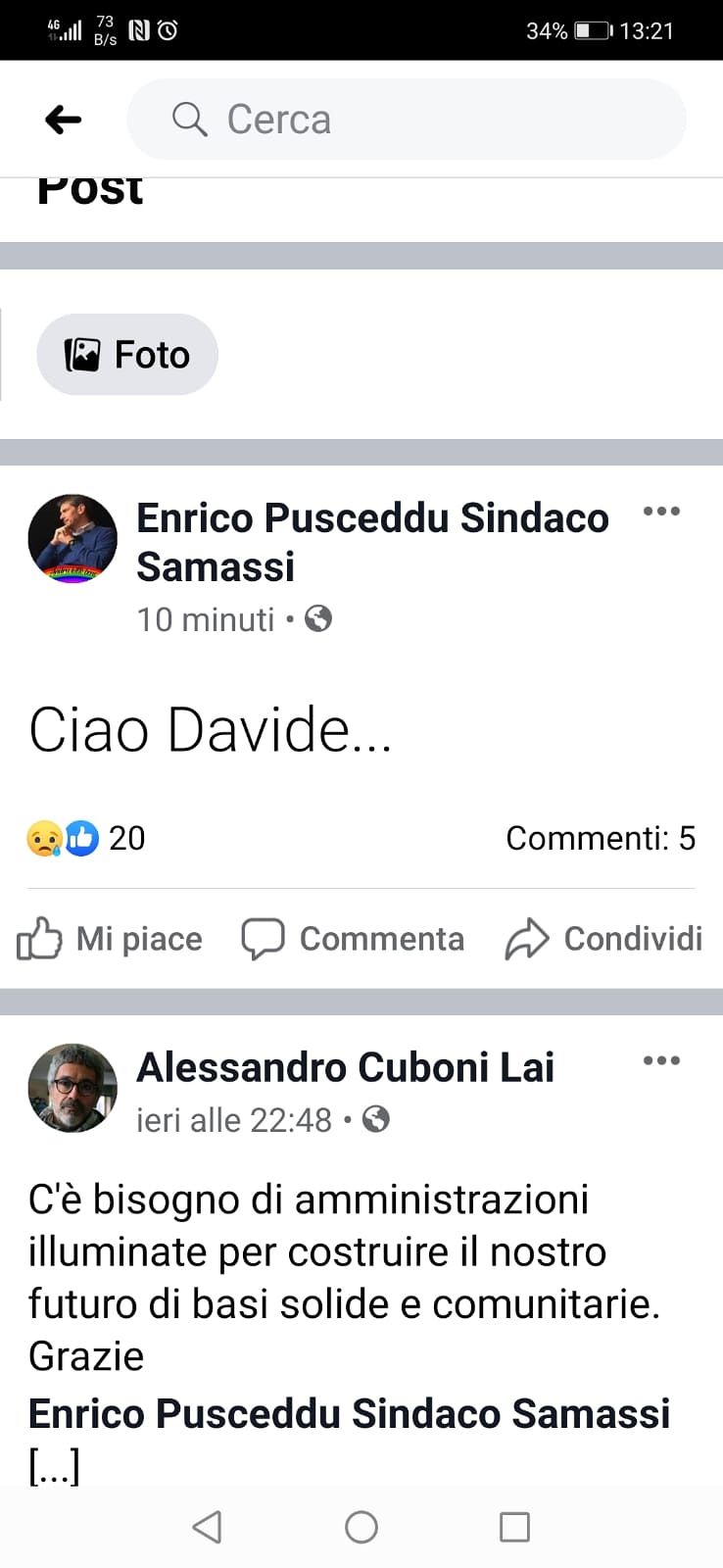 Ciao Davide, è morto il trentenne di Samassi caduto ieri dal trattore