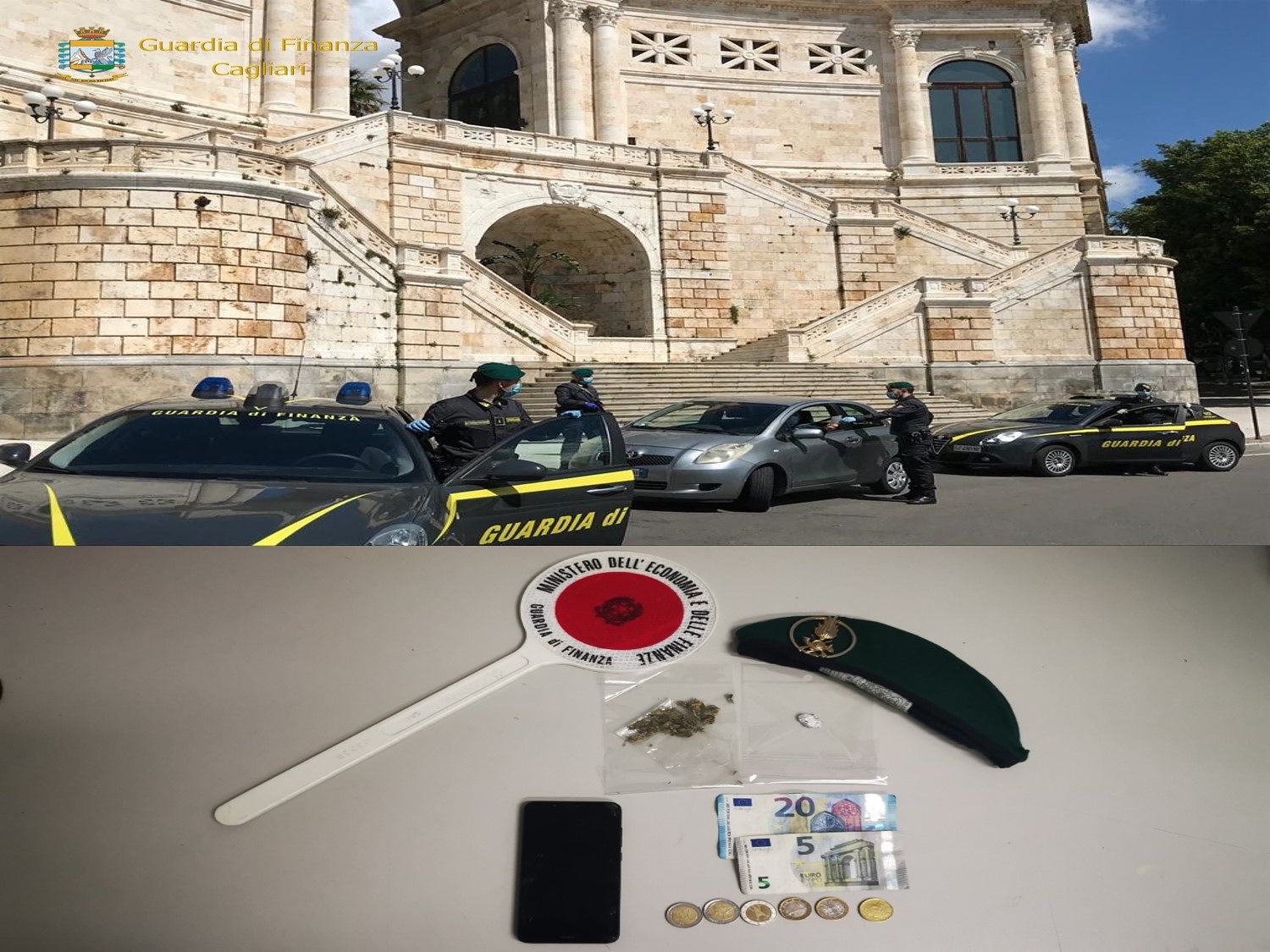 Cagliari, spacciatore straniero arrestato dalla finanza in piazza del Carmine