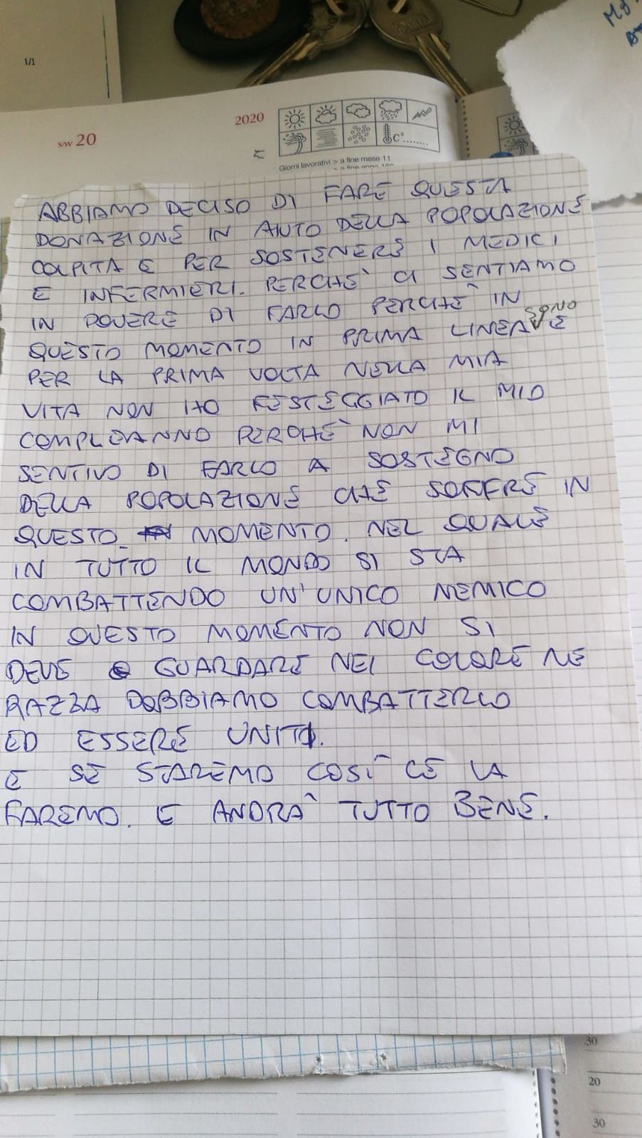 Coronavirus, dai detenuti di Is Arenas una bellissima donazione all’ospedale Santissima Trinità
