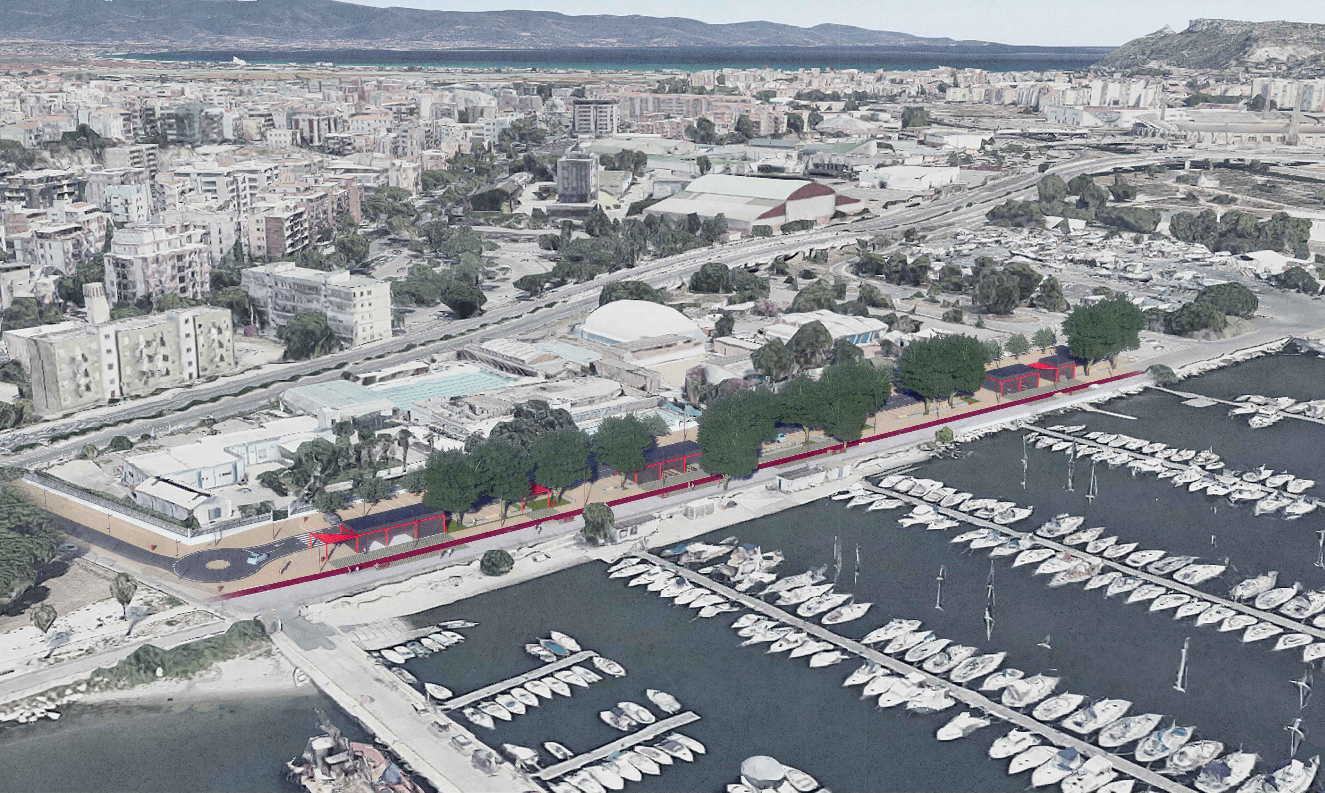 Cagliari, al via la riqualificazione del lungomare della Calata dei Trinitari a Su Siccu