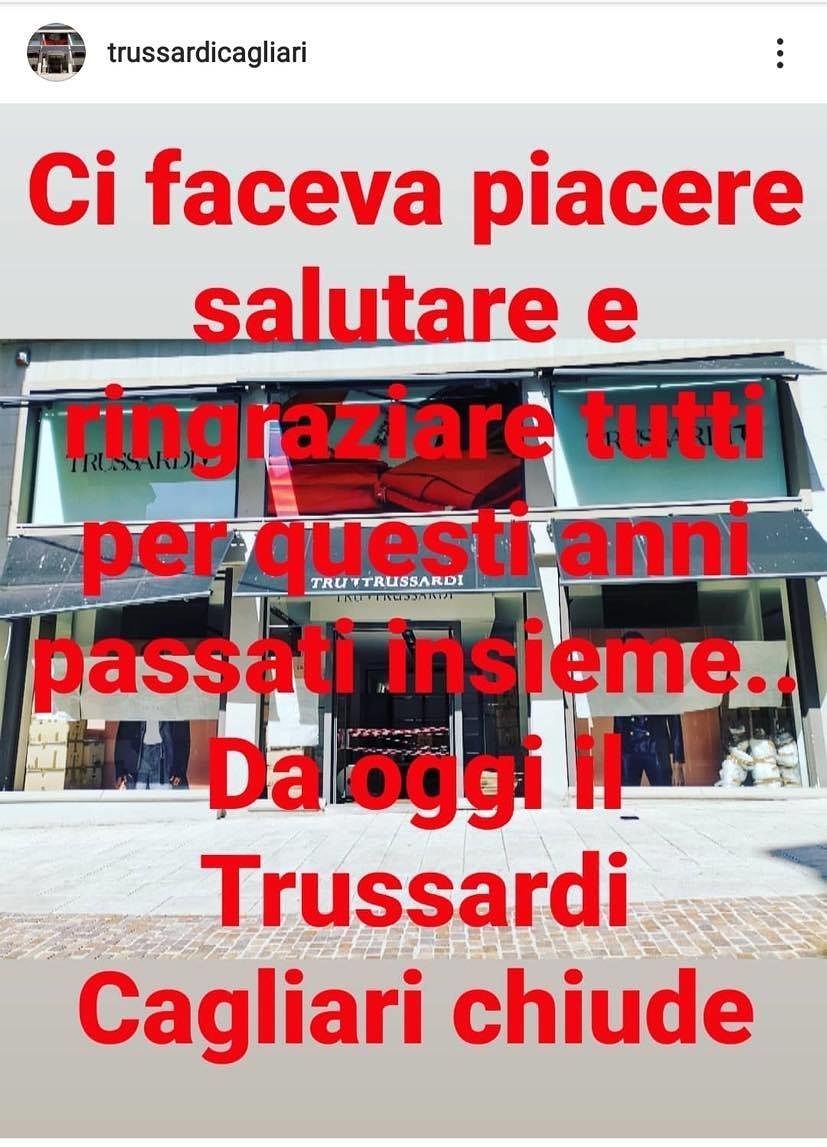 Cagliari, negozi di abbigliamento ko: chiude la storica rivendita di Trussardi in Via Manno