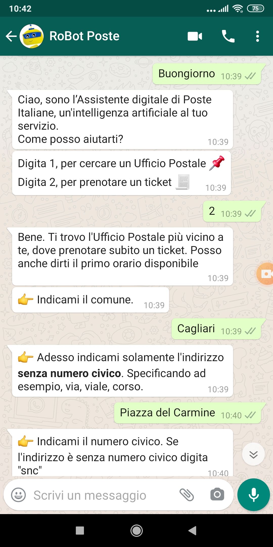 Cagliari, addio file: da oggi negli uffici postali il turno si prenota con Whatsapp