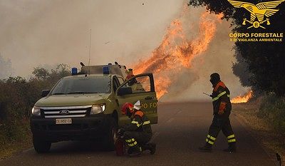 Ventisei incendi oggi in Sardegna: sei elicotteri in azione per domare le fiamme