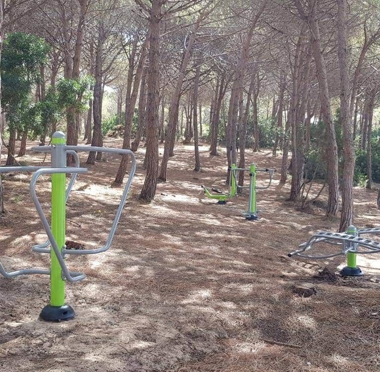 Palestra pubblica all’aperto e servizi igienici a Gonnesa: tutti in forma nella pineta di Plagemesu