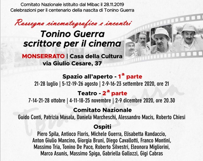 Monserrato rende omaggio a Tonino Guerra, intellettuale poliedrico, poeta, romanziere e pittore