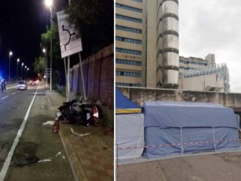 Scontro con la Smart e schianto sui cartelli stradali a Cagliari, 54enne di Quartu ancora grave