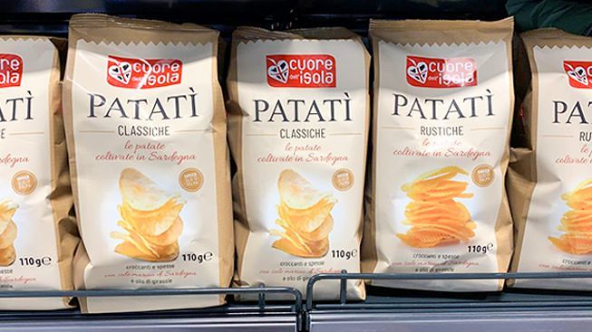 Patatì ultima nata in casa Cuore dell’Isola: una chips 100% sarda