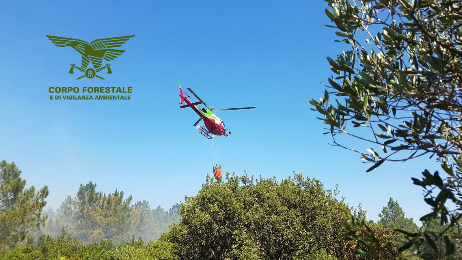 Incendio ad Arzana, fiamme nelle campagne di Perda D’Alari: elicottero in azione