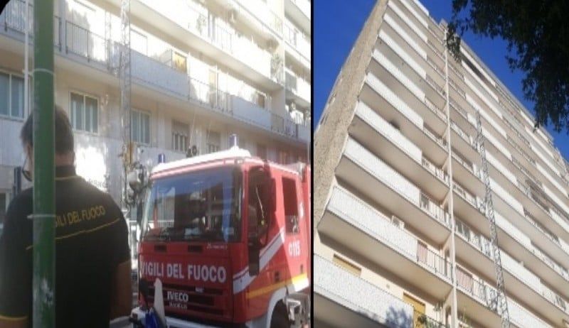 Cagliari, paura in via Pacinotti: fiamme all’11esimo piano del maxi palazzo panoramico