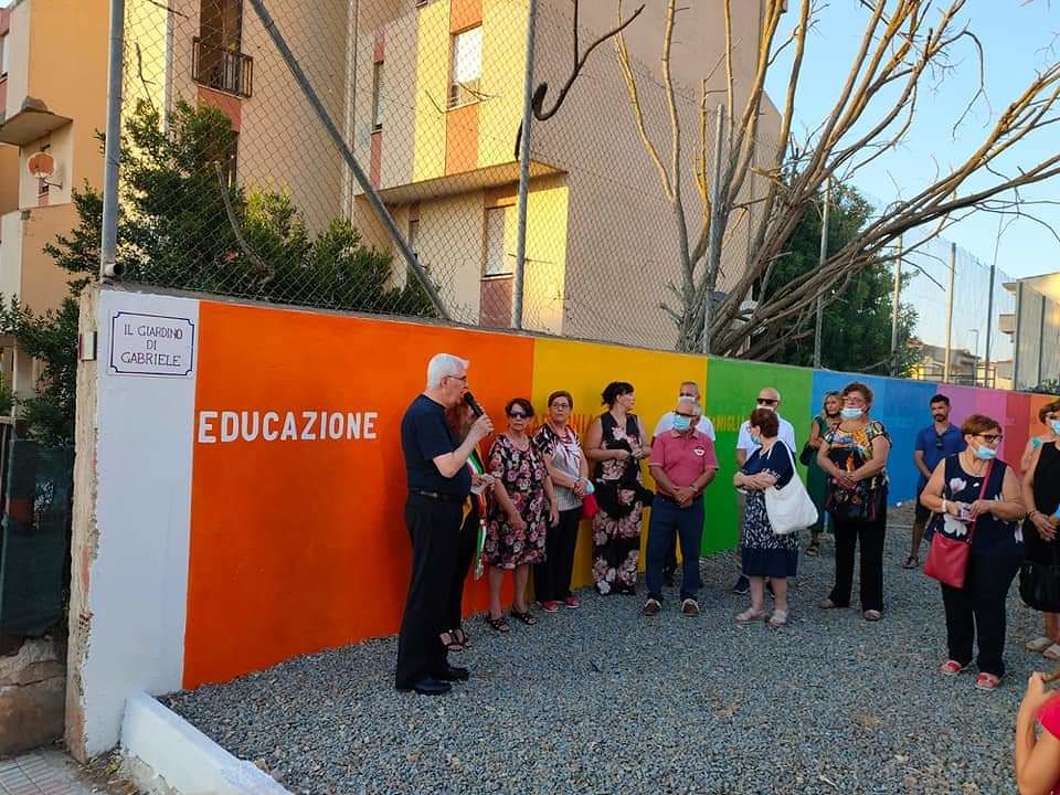 Sestu, inaugurato il “Giardino di Gabriele” dedicato alle vittime della strada