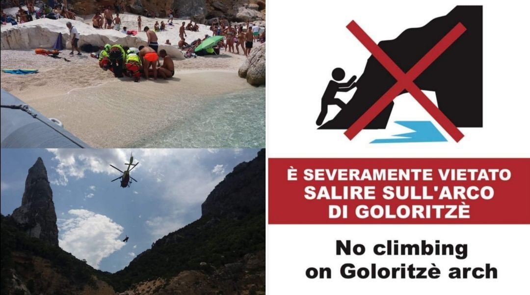 Troppi incidenti a Cala Goloritzè, il sindaco di Baunei: “Mai più tuffi e selfie dall’arco”