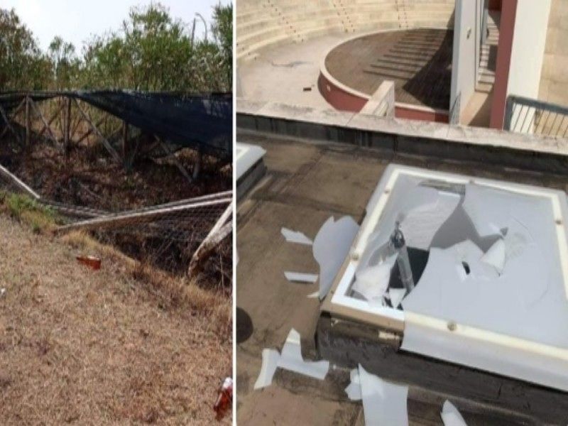Capoterra, devastazione al parco urbano: “Finestre e staccionate distrutte da una banda di giovani”