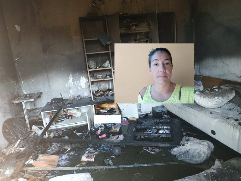 Casa distrutta dal fuoco a Decimoputzu: “Io e le mie 3 figlie abbiamo perso tutto, aiutateci”