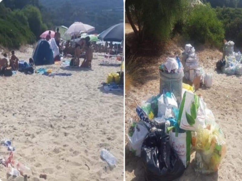 Ferragosto di polemiche a Sinnai: “A Genn’e Mari rifiuti in spiaggia e assembramenti”