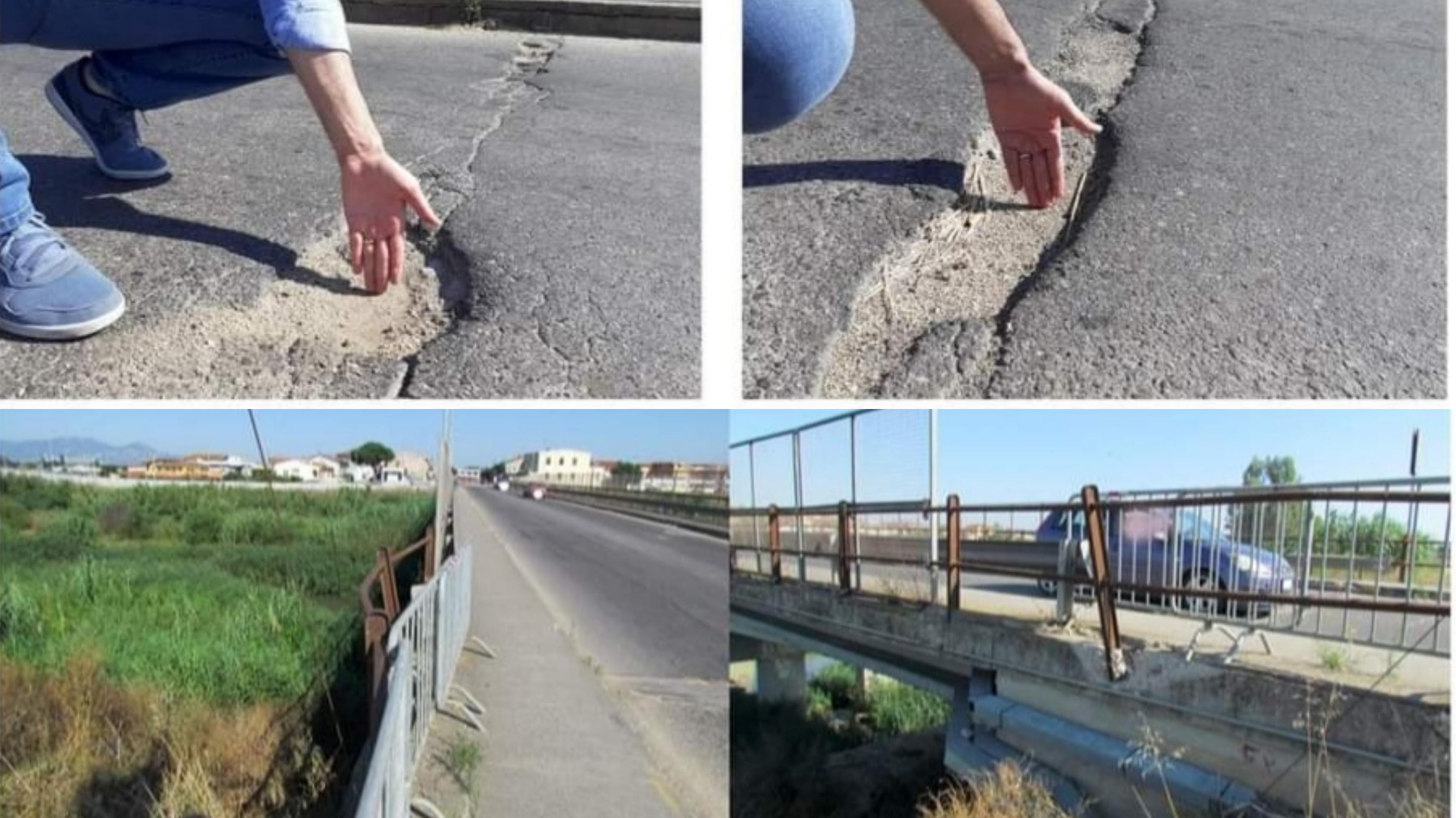 Samassi, il sindaco protesta:”Ponte sul Mannu in condizioni allarmanti, non voglio la tragedia”