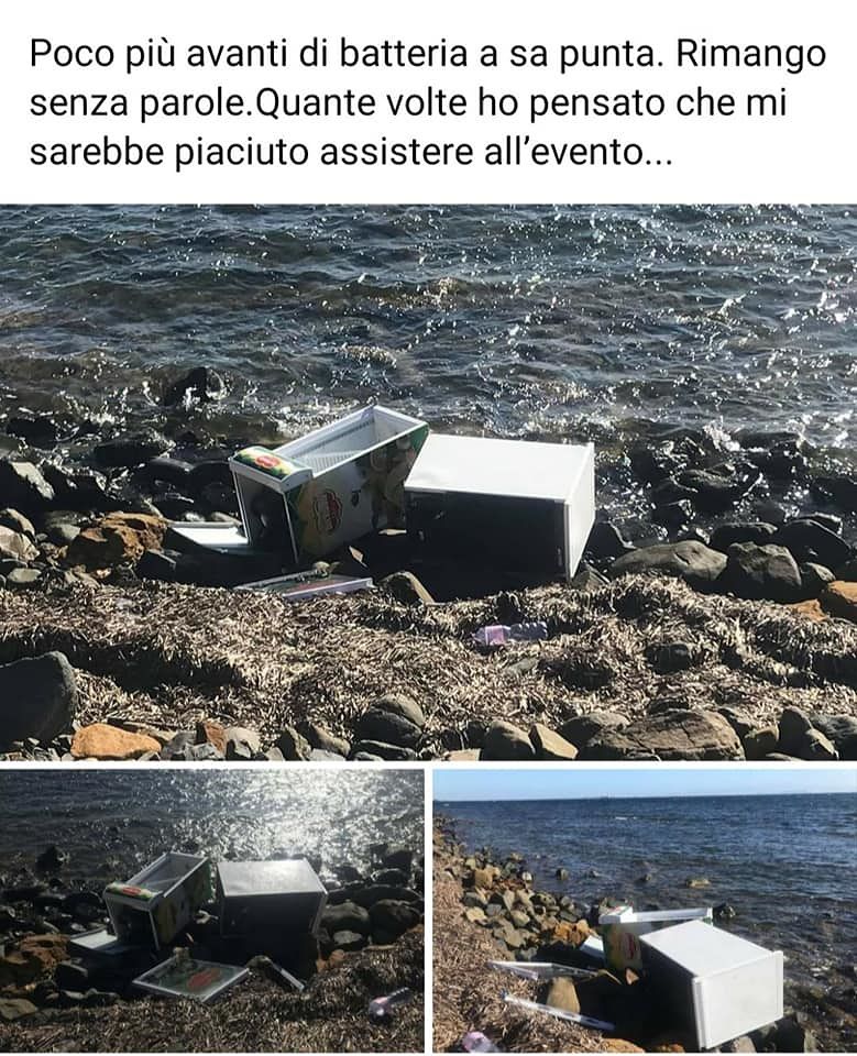 Sarroch, gli incivili gettano in spiaggia i vecchi mobili: “A Sa Punta assurdo episodio di inciviltà”