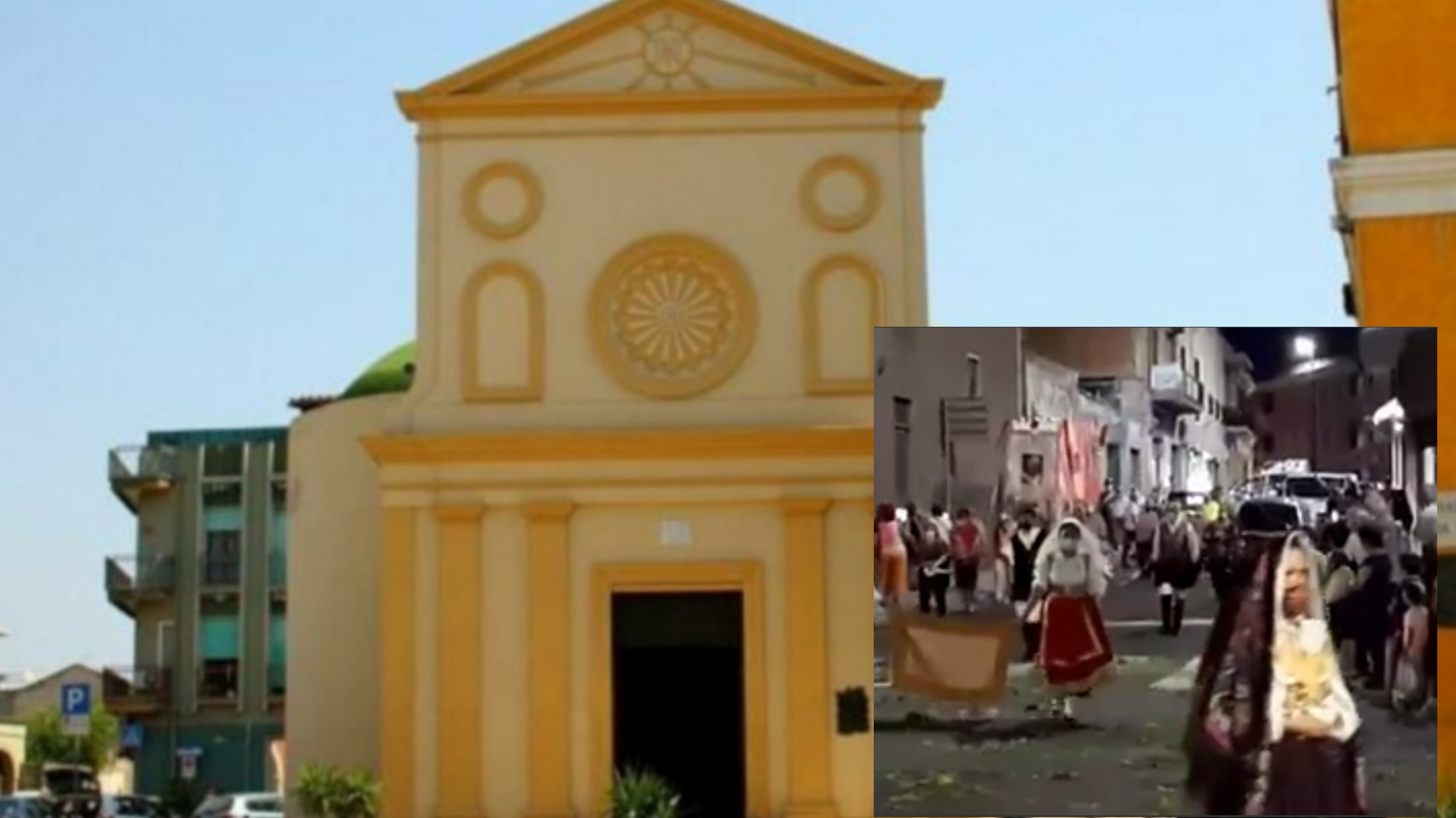 Gruppo Folk Monserrato: una porta blindata nella sede provvisoria dell’associazione