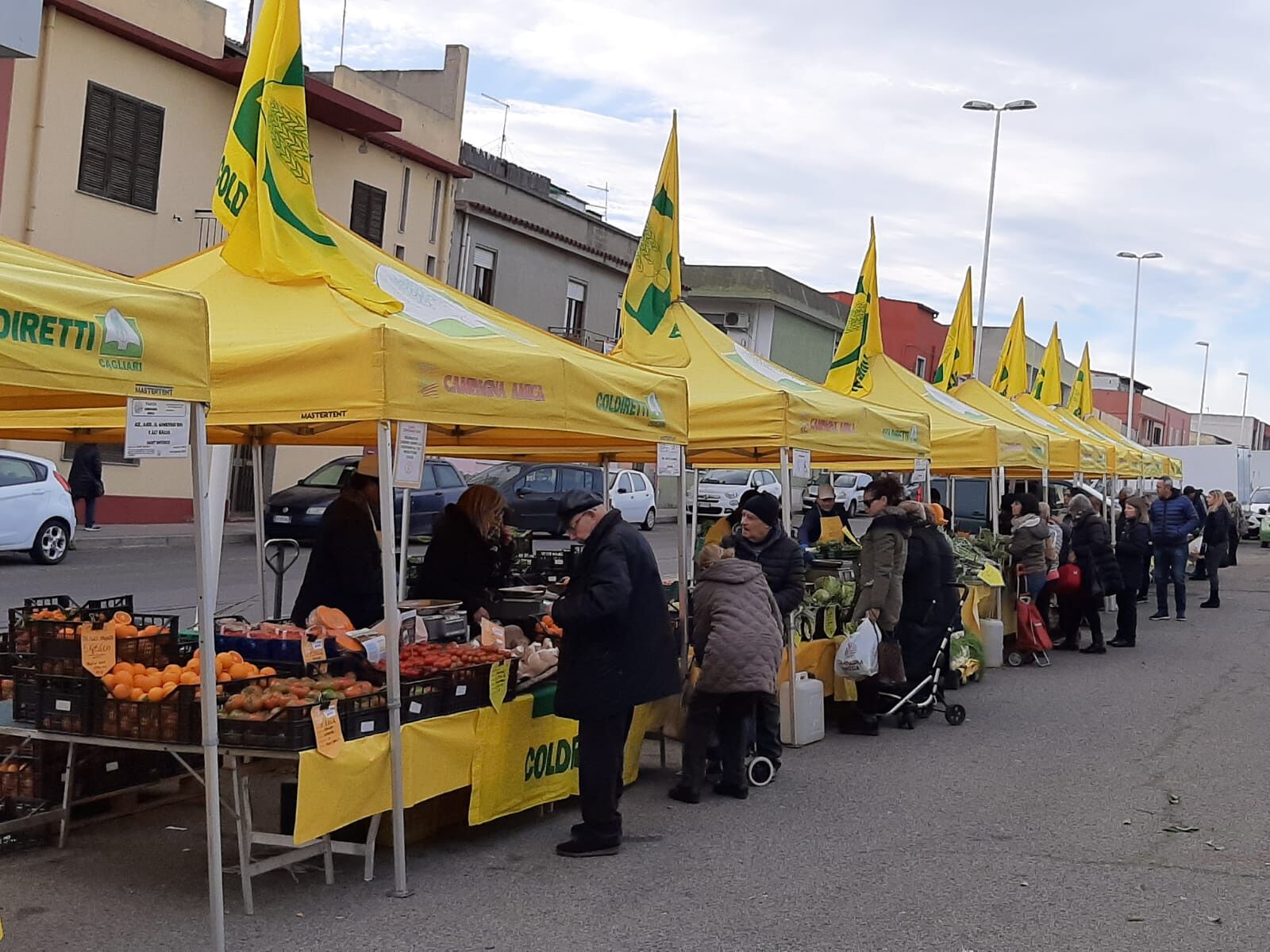 Pirri, riapre il mercato dopo la chiusura per Covid: grande festa domani con Campagna Amica
