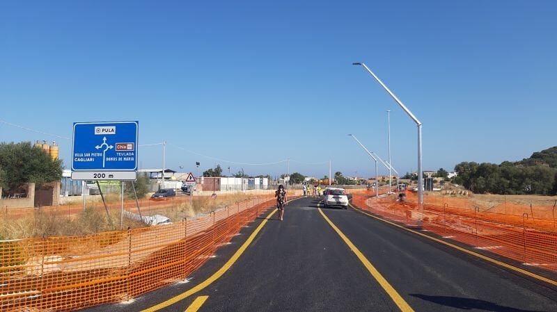 Pula, al fotofinish il terzo lotto della nuova Sulcitana: da domani limitazioni al traffico sulla 195, ecco dove