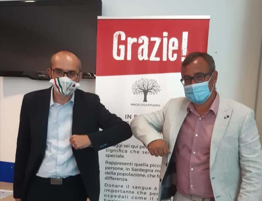 Cagliari, Truzzu dona il sangue al Brotzu: “Un gesto importante”
