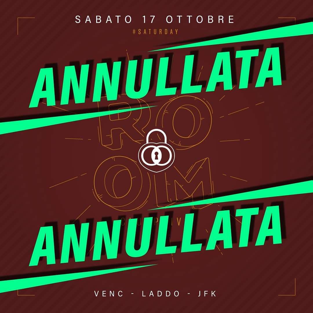 A Cagliari salta la serata inaugurale del Room Club: “Costretti ad annullarla per il nuovo decreto del Governo”
