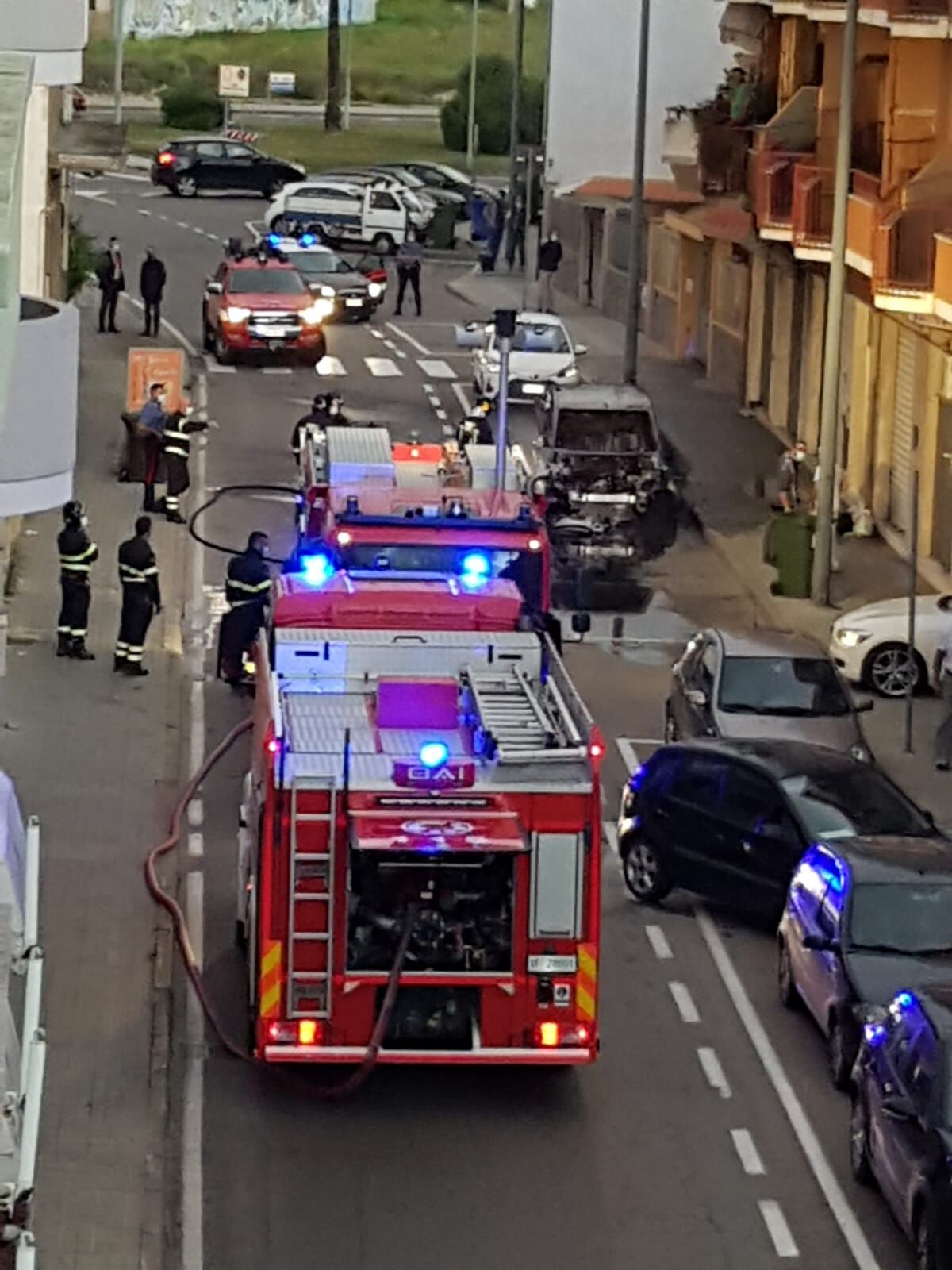 Auto in fiamme a Monserrato e a Sestu