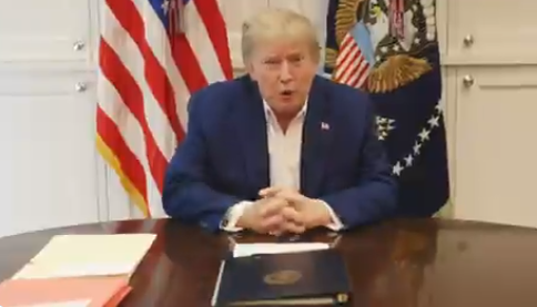 Coronavirus, il video di Trump dall’ospedale: “Sto molto meglio, il vero test sarà nei prossimi giorni”