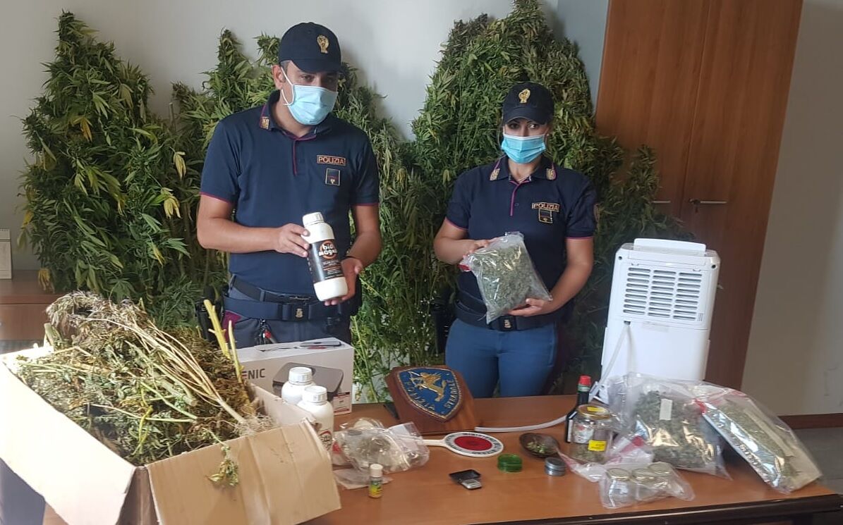 Una fabbrica della droga tra Cagliari e Elmas, denunciato un 34enne