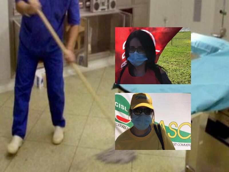 Cagliari, “puliamo e igienizziamo gli ospedali con paghe da fame: vogliamo un nuovo contratto”