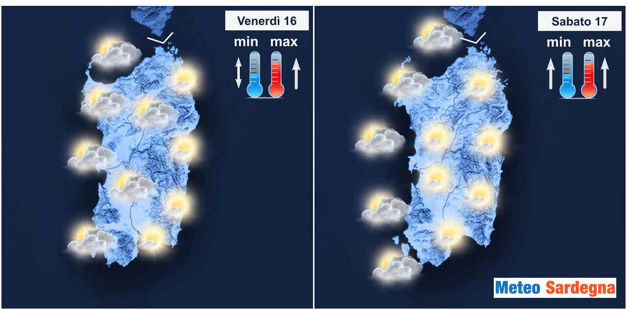Sardegna, il ribaltone del meteo: da domani le schiarite e poi le temperature aumenteranno, stop freddo