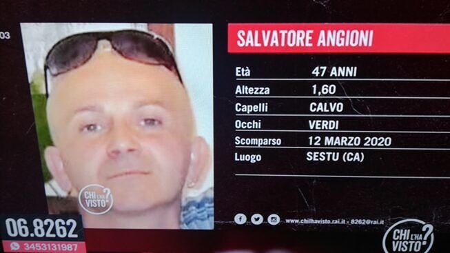 Salvatore Angioni scomparso da Sestu, sei mesi di silenzio: “Figlio mio, torna a casa”