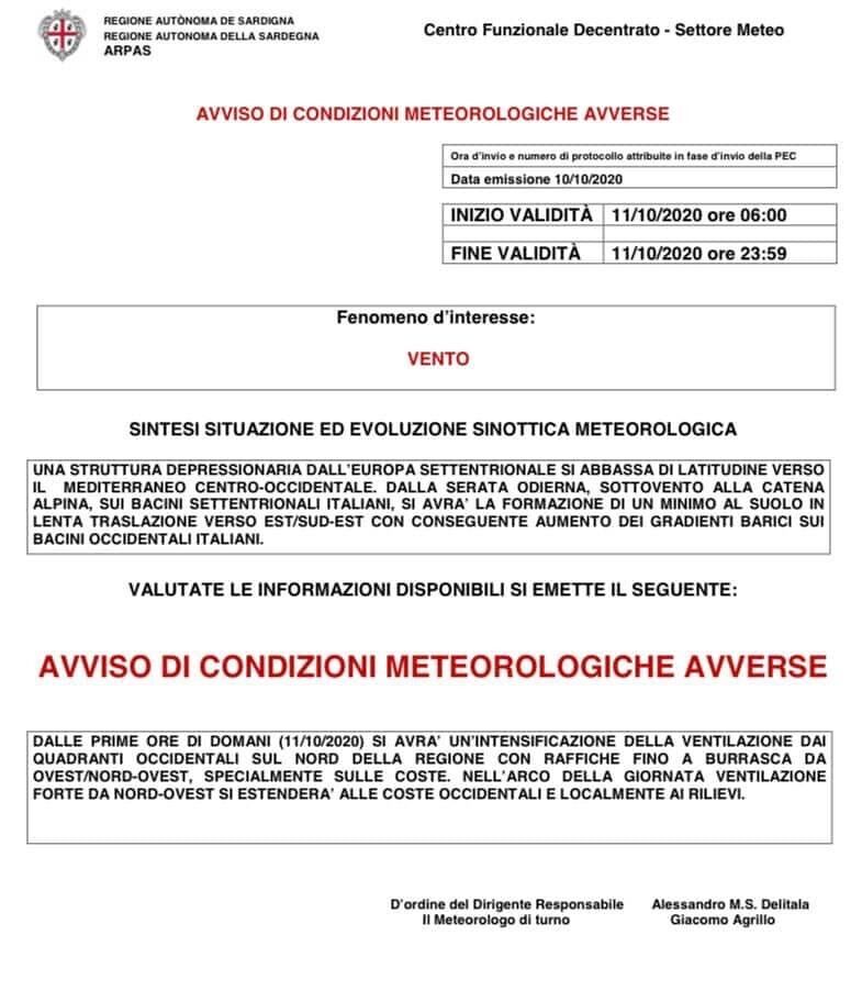 Allerta vento nel Cagliaritano, i sindaci: “Domenica usate la massima prudenza”