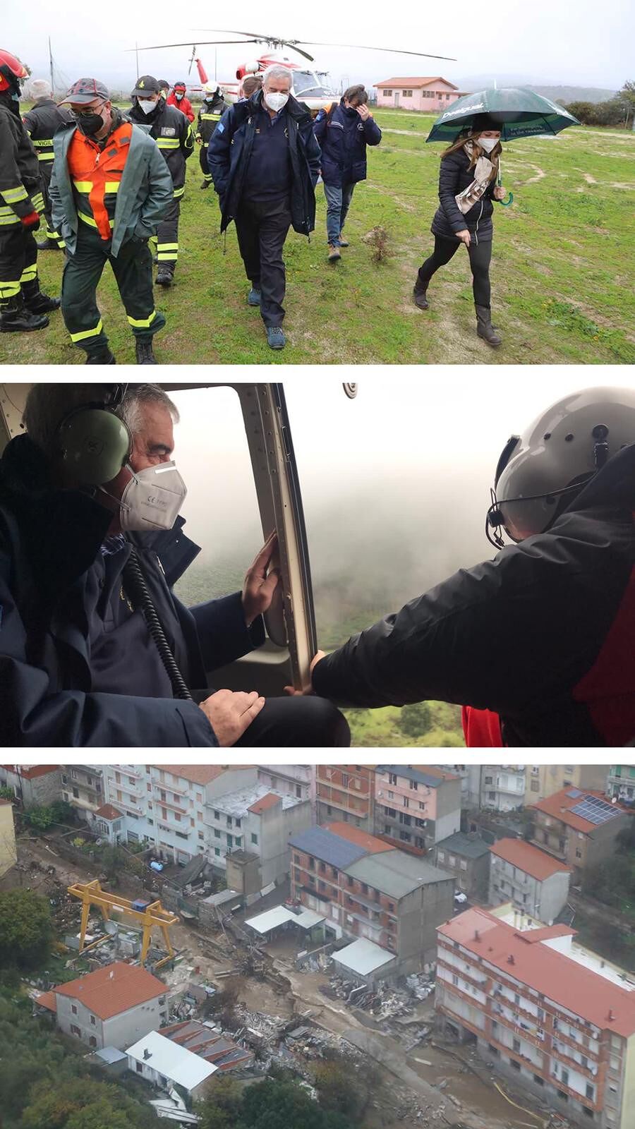 Maltempo, il capo della protezione civile Borrelli in Sardegna